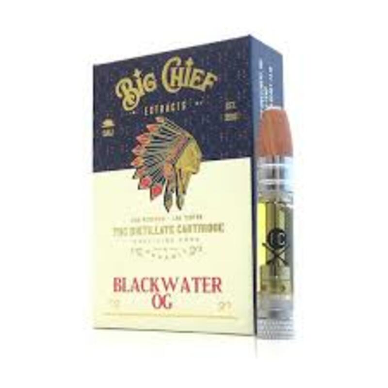 Big Chief THC Vape Cartridge 1G - Blackwater OG $20
