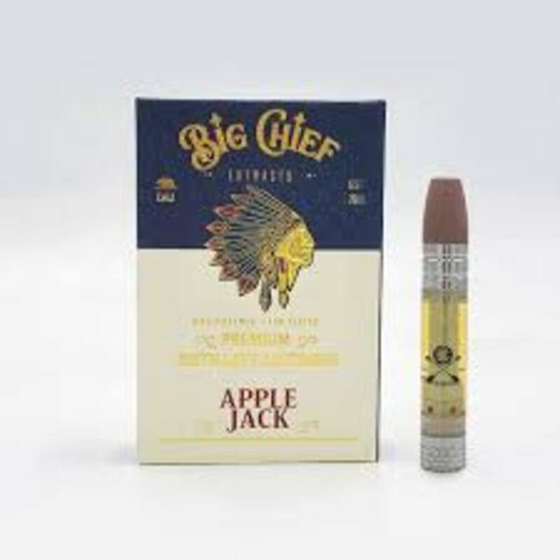 Big Chief THC Vape Cartridge 1G - Apple Jack $20