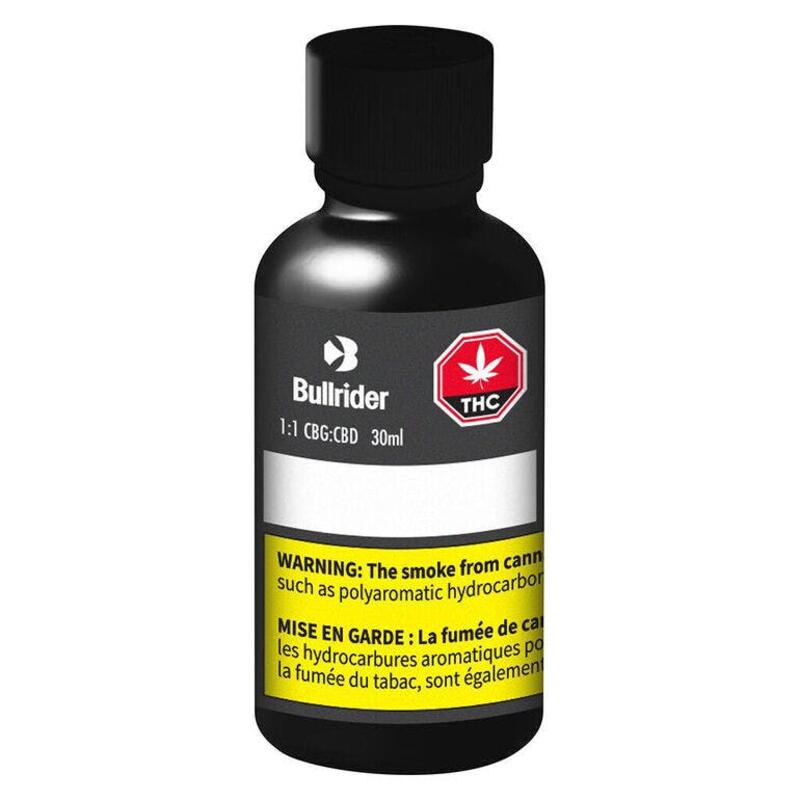 1:1 CBG:CBD Tincture - Bullrider - 1:1 CBG:CBD Tincture 30ml Oils