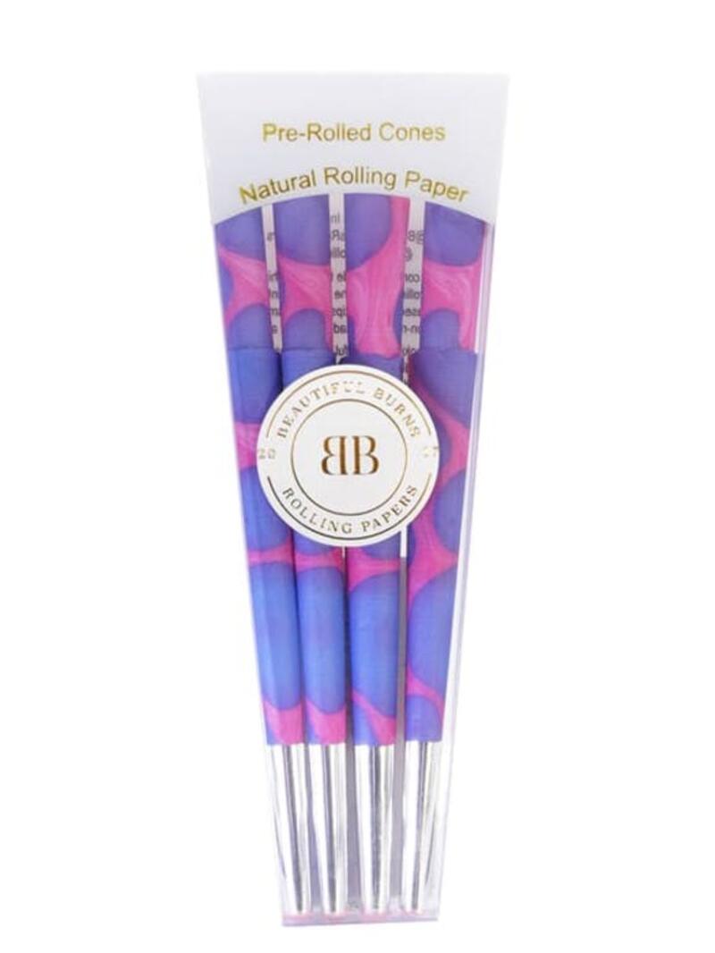 Beautiful Burns Cones - 8 packs - BB Pink Blue Cones