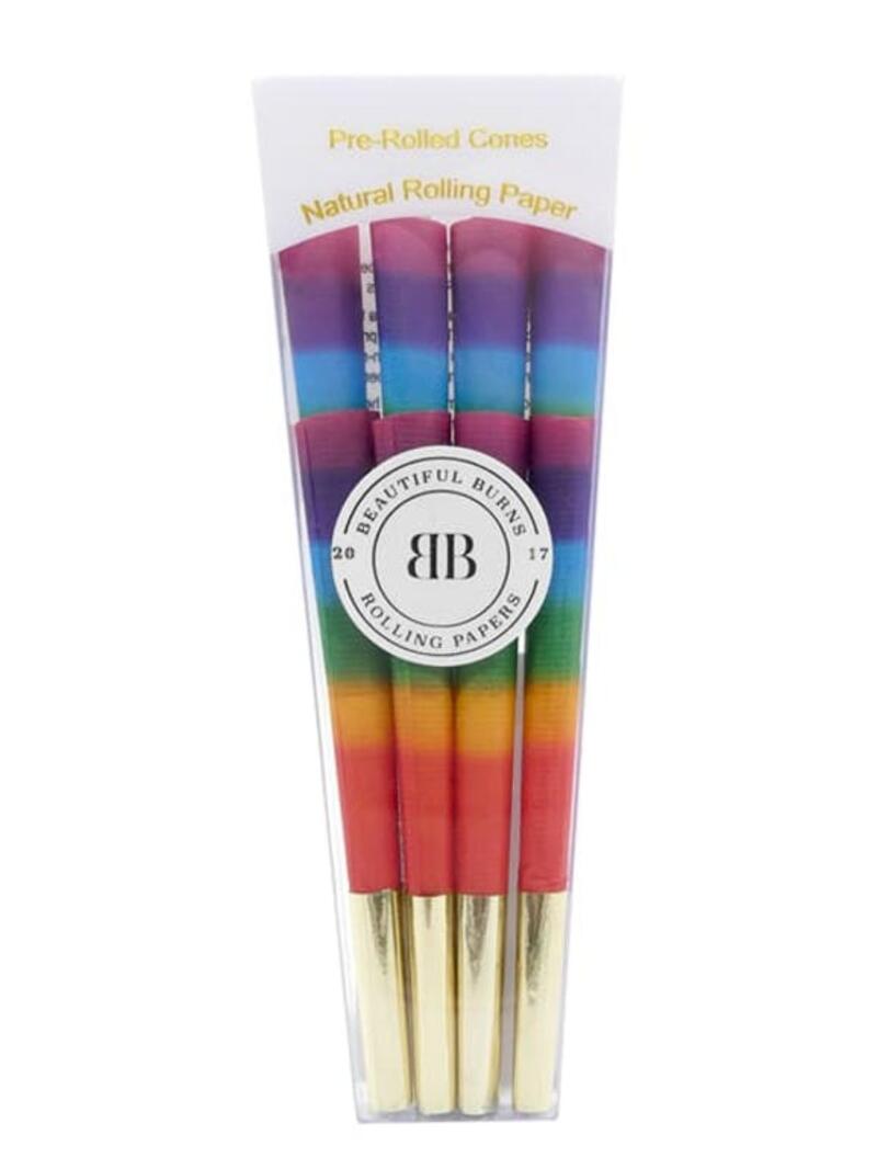 Beautiful Burns Cones - 8 packs - BB Rainbow Cones