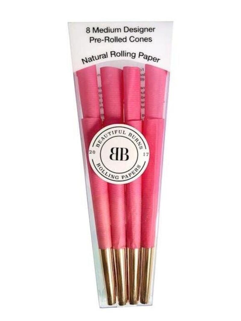 Beautiful Burns Cones - 8 packs - BB Power Pink Cones
