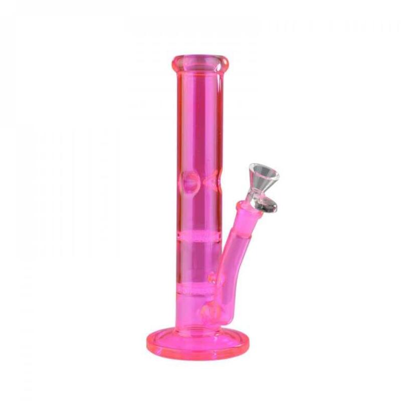 10" Pink Day Glow Tube w/Honeycomb Percs