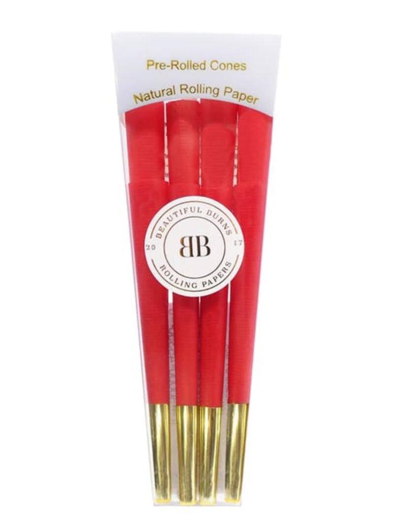 Beautiful Burns Cones - 8 packs - BB Red Cones