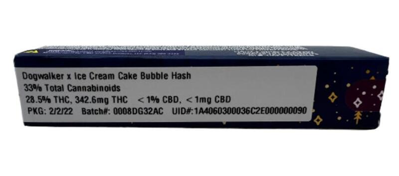 1.2-DOG WALKER X ICE CREAM CAKE BUBBLE HASH