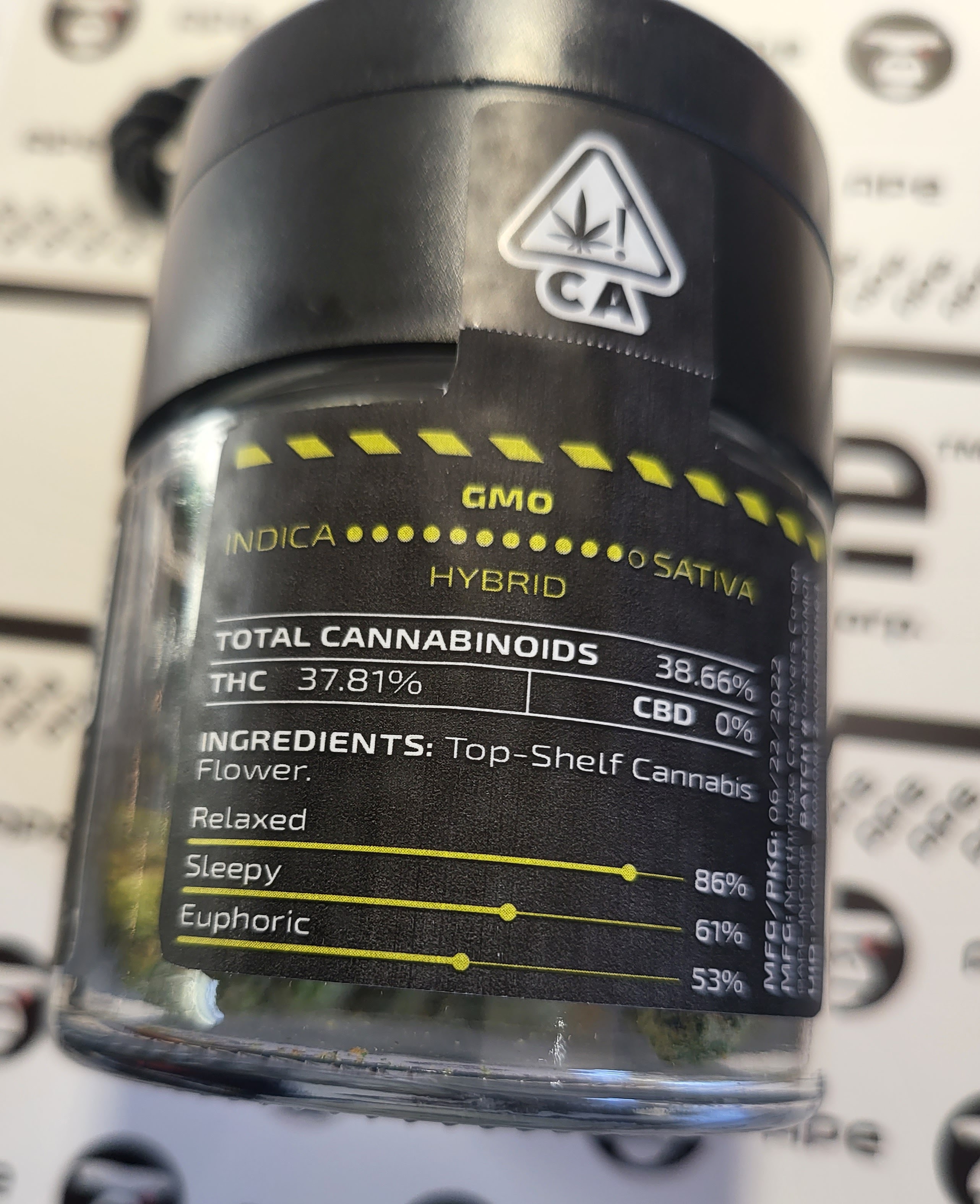 GMO from Ape Corp - 37.81% THC