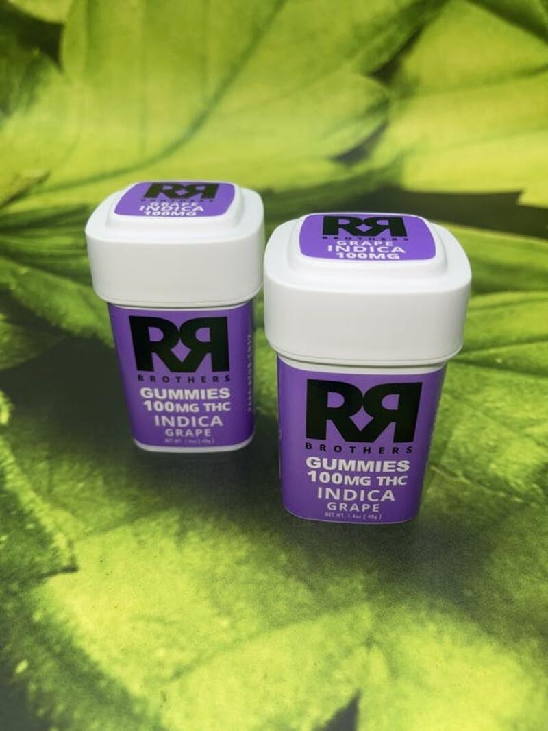 RR Brothers Indica 100mg Gummies- Grape