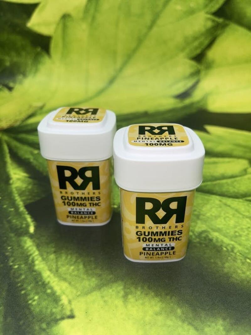 RR Brothers Mental Balance Gummies 100mg- Pineapple