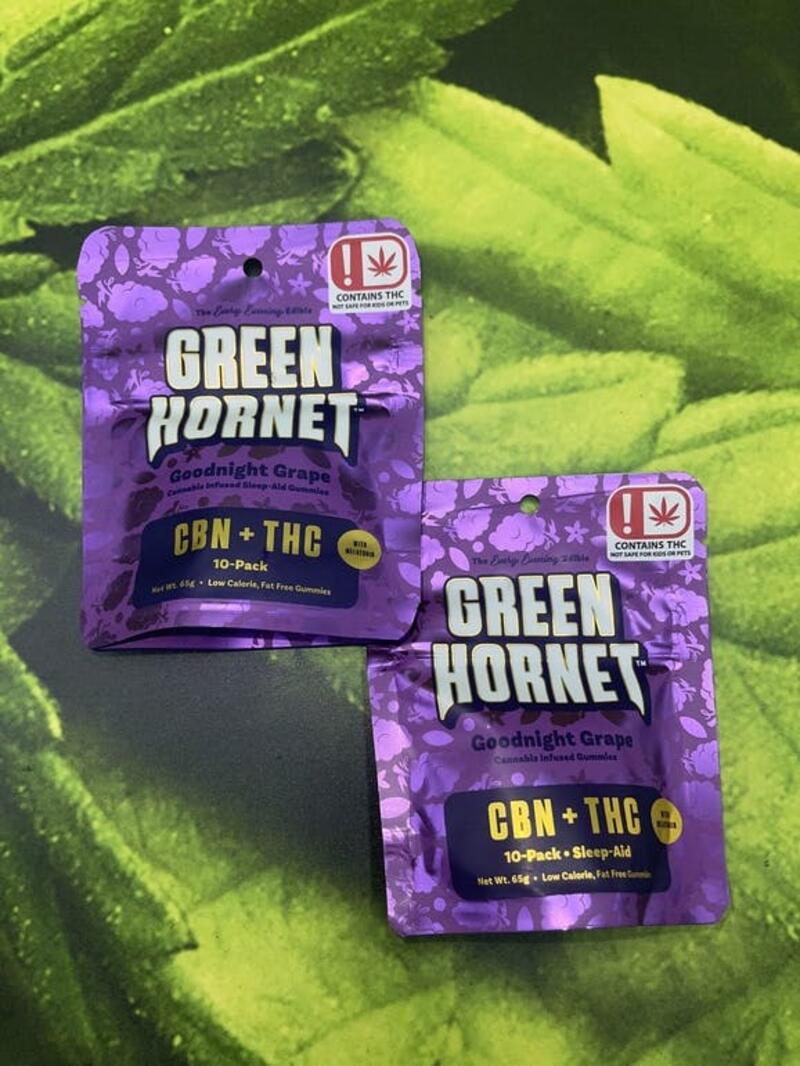 Green Hornet Goodnight grape CBN + THC