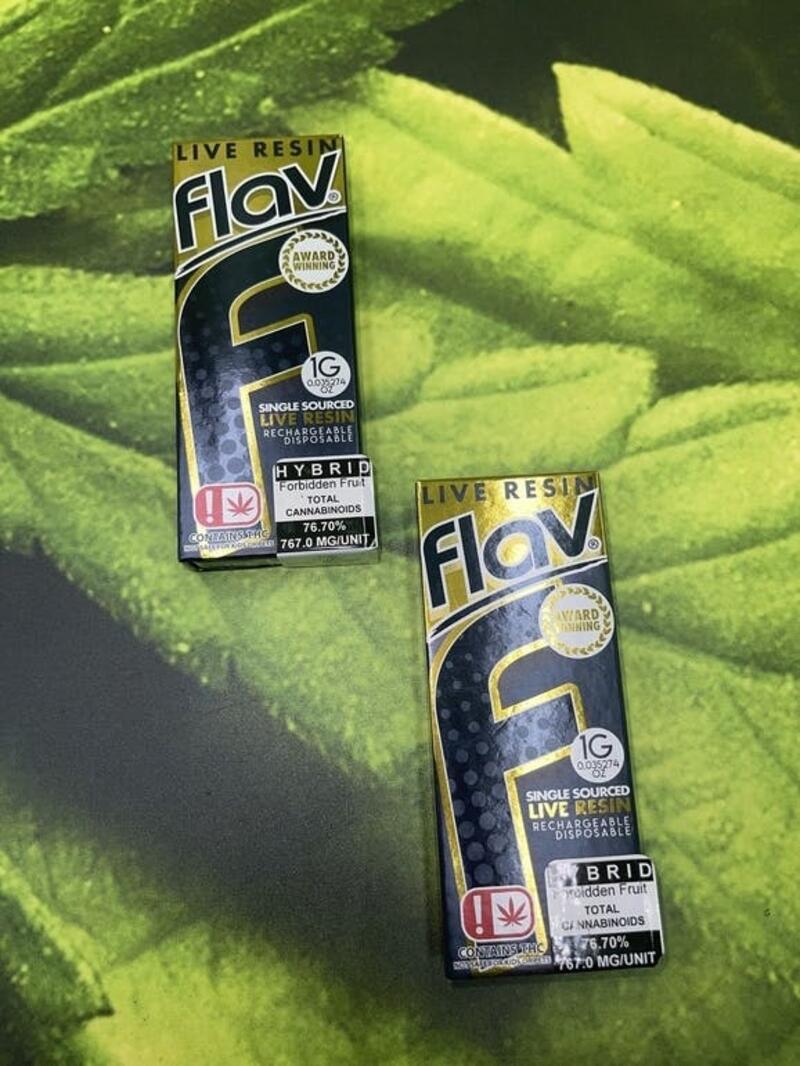 Flav Live Resin Disposable 1G- Forbidden Fruit