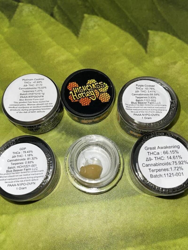 $10 Concentrates High Class Honey 62%-79%