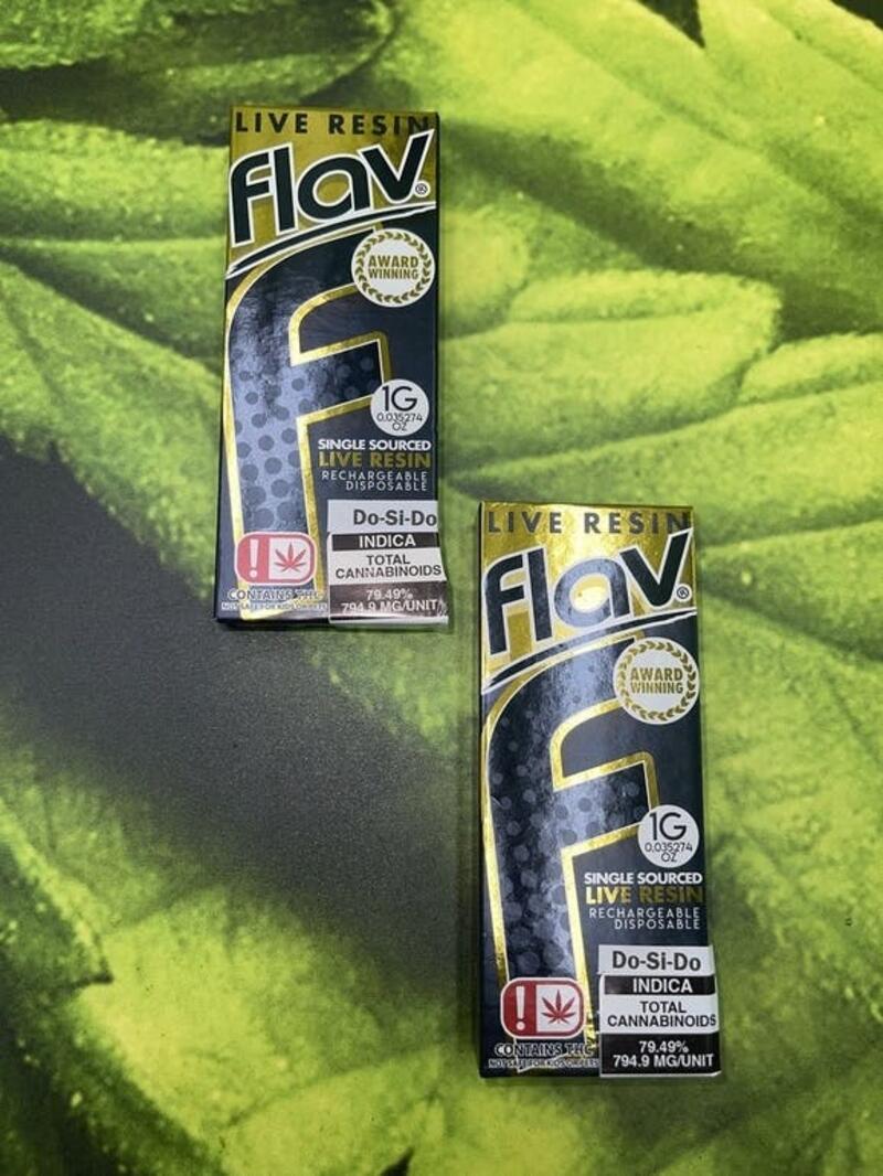 Flav Live Resin Disposable 1G- Do-Si-Do