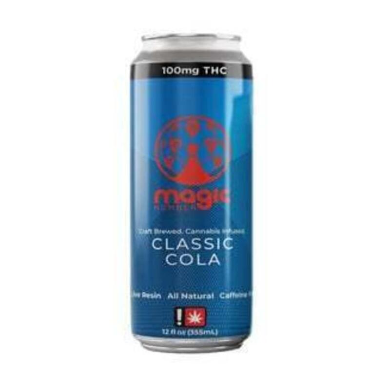 Classic Cola Natural Soda (100mg Live Resin) | Magic Number (REC)