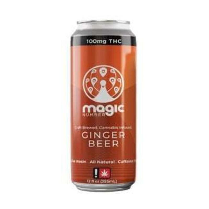 Ginger Beer Natural Soda (100mg Live Resin) | Magic Number (REC)