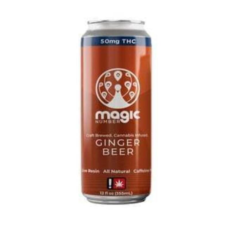 Ginger Beer Natural Soda (50mg Live Resin) | Magic Number (REC)