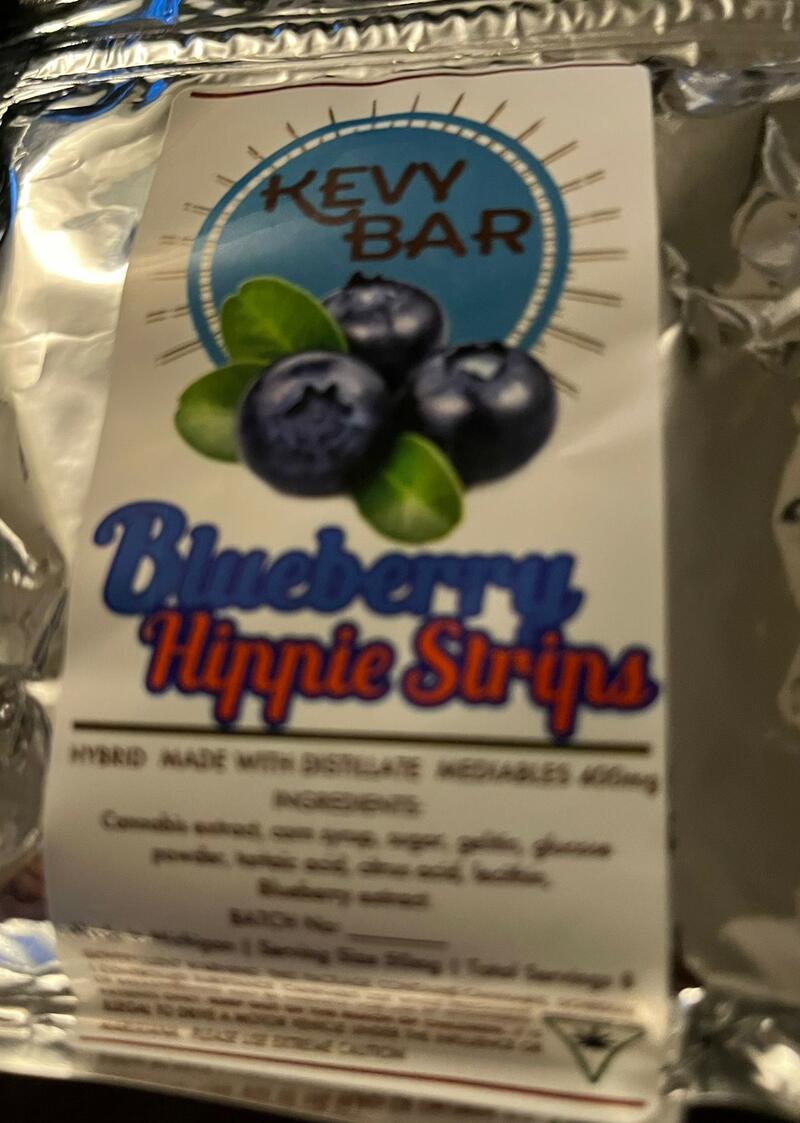 Hippie Strips – Blueberry Gummies – 400mg