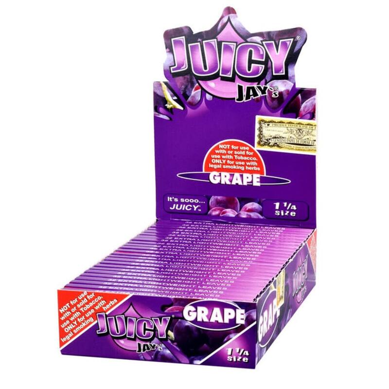 Juicy Jay's 1 1/4 Rolling Papers - Grape