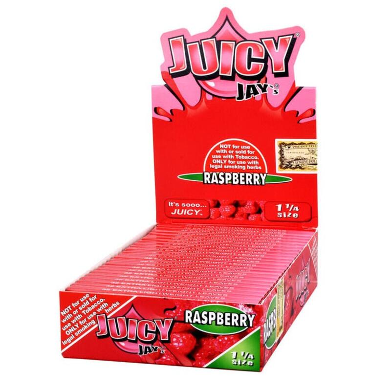 Juicy Jay's 1 1/4 Rolling Papers - Raspberry