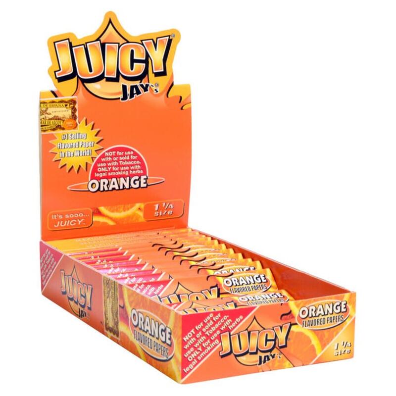 Juicy Jay's 1 1/4 Rolling Papers - Orange