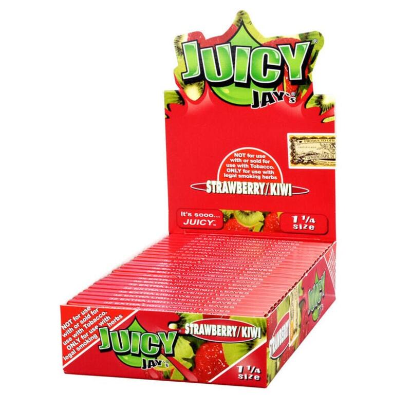 Juicy Jay's 1 1/4 Rolling Papers - Strawberry & Kiwi