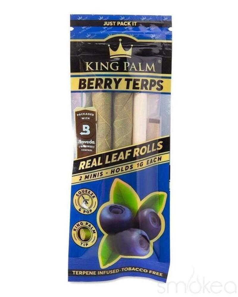 King Palm Wraps with Berry Terps - Mini (1g) - 5pack