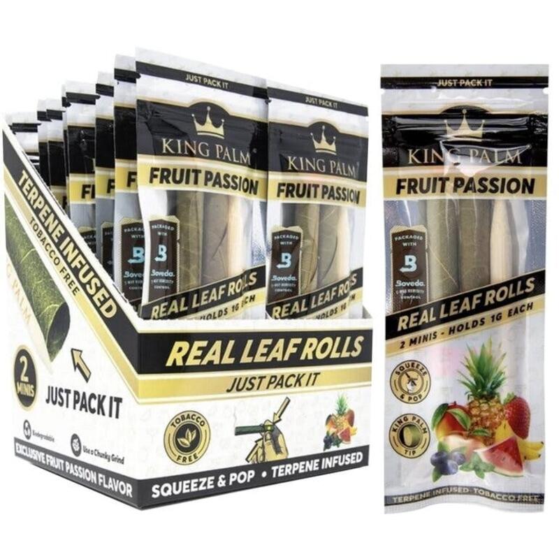 King Palm Wraps with Fruit Passion Terps - Mini (1g) - 2pack