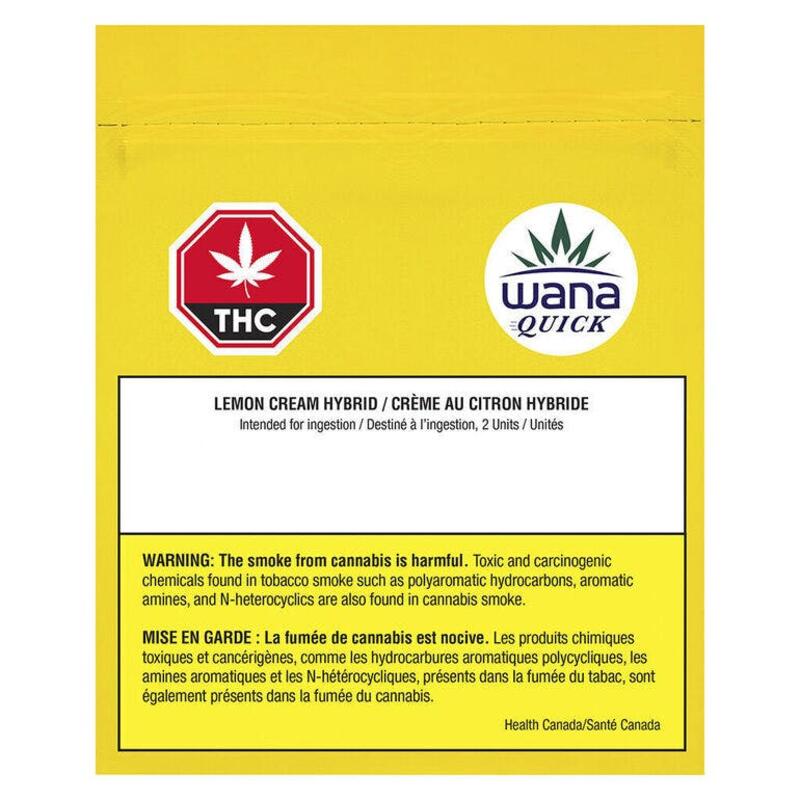 Wana | Quick Lemon Cream Hybrid Soft Chews 2 Pack