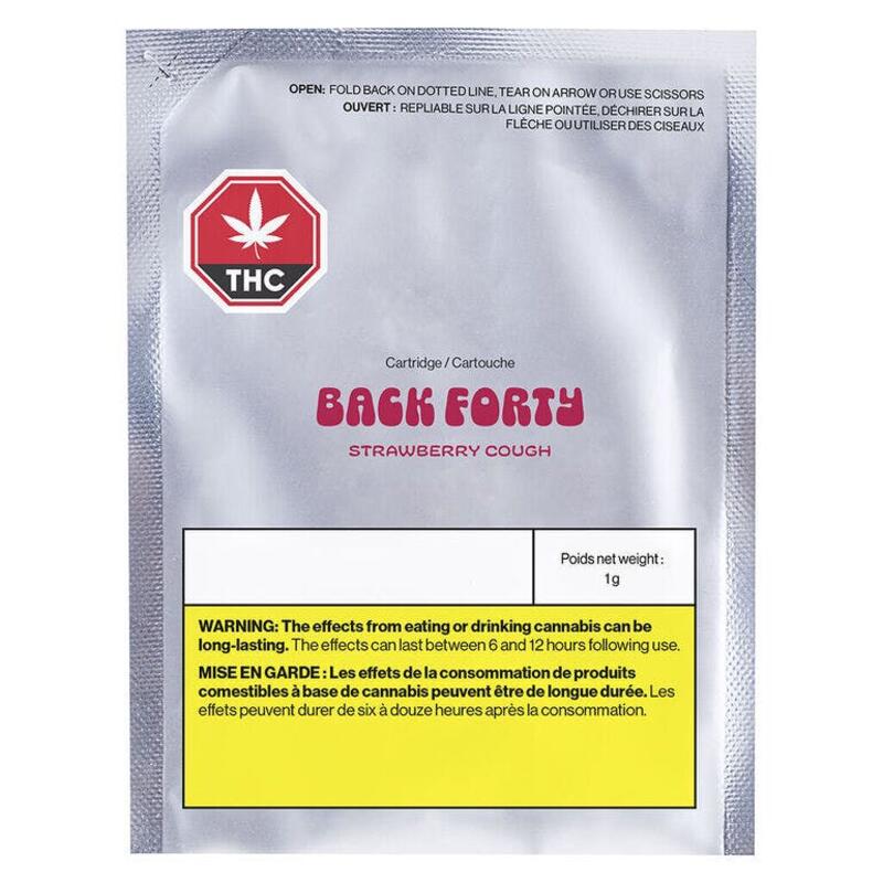 Back Forty | Strawberry Cough 510 Thread Cartridge 1g