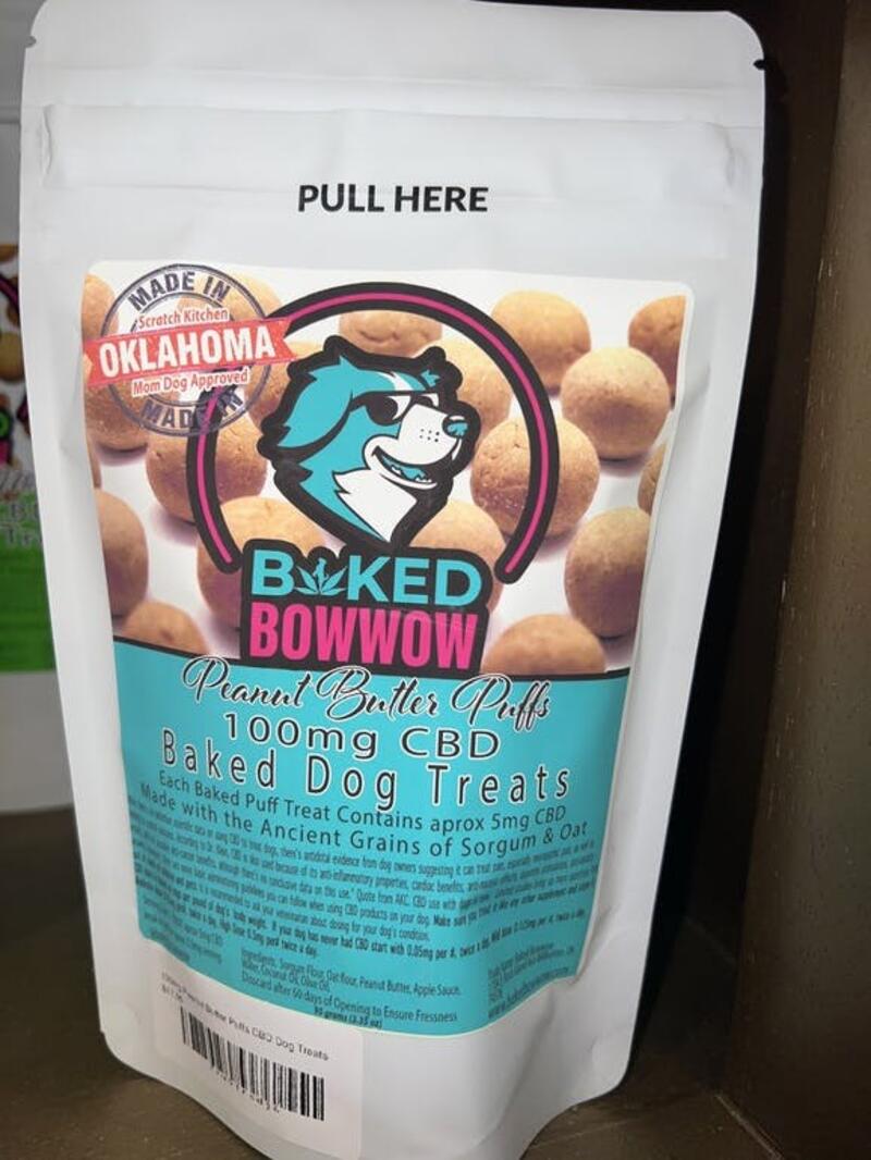 100mg Peanut Butter Puffs CBD Dog Treats