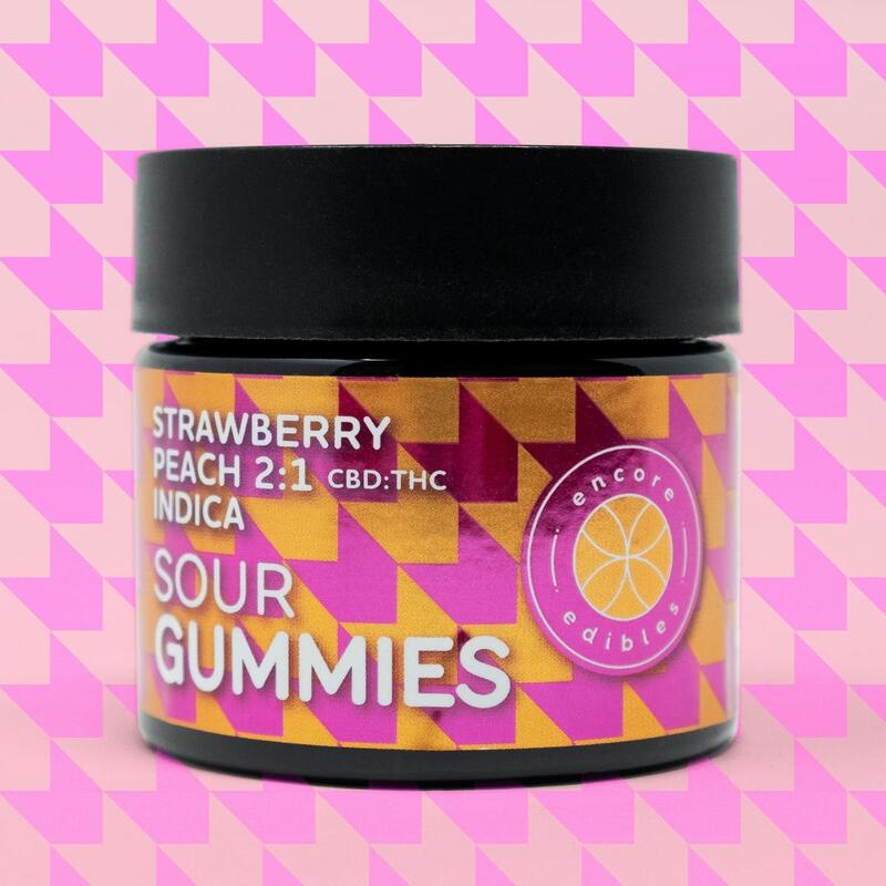 Encore - Gummies Sour Strawberry Peach 2:1