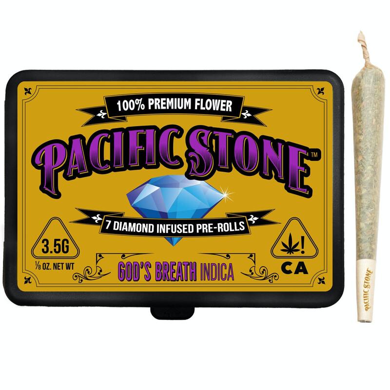 Pacific Stone | God's Breath Indica Infused Pre-Rolls 7pk (3.5g)