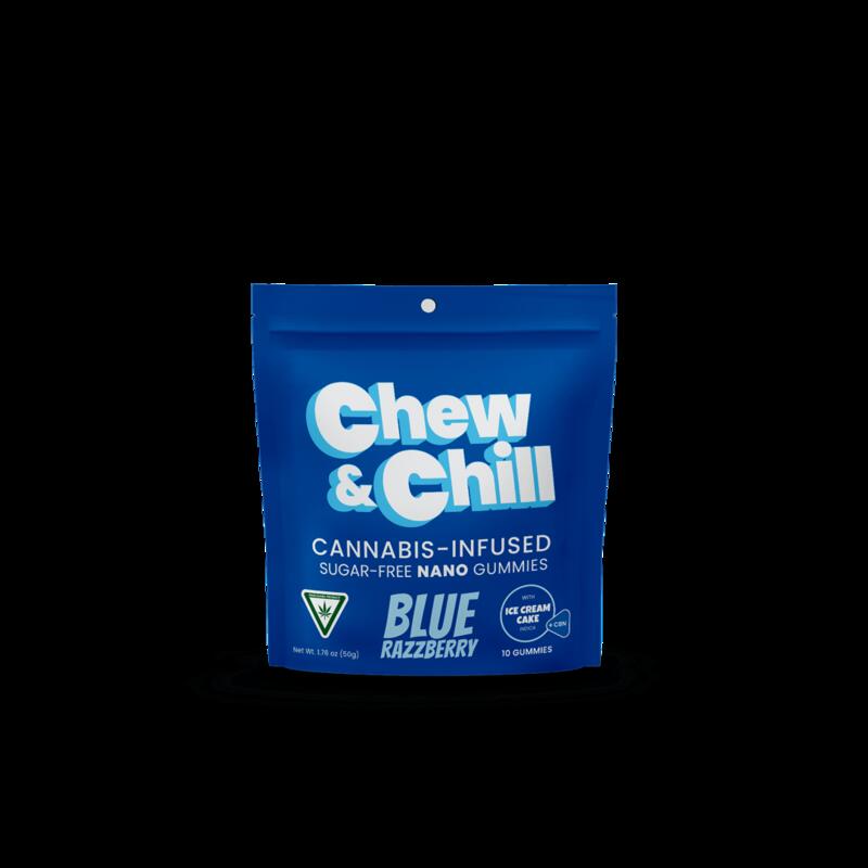 Chew & Chill - Sour Blue Razzberry NANO Gummies