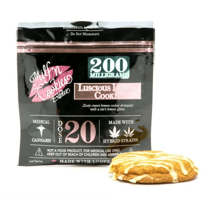 Milf 'n Cookies Edibles - Luscious Lemon Cookie (200mg)