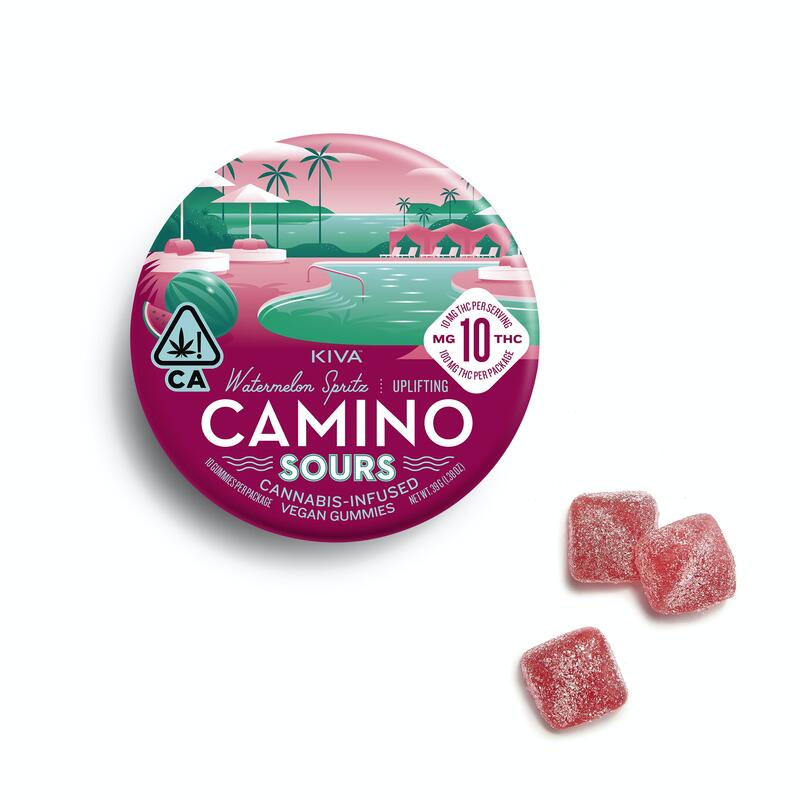 Camino Sours 10mg Watermelon Spritz "Uplifting" Gummies