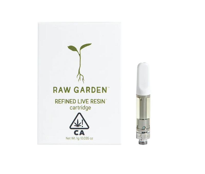 Raw Garden - Raw Garden: 1g Refined Live Resin Vape Cartridge - Strawberry Moscato (1:1)