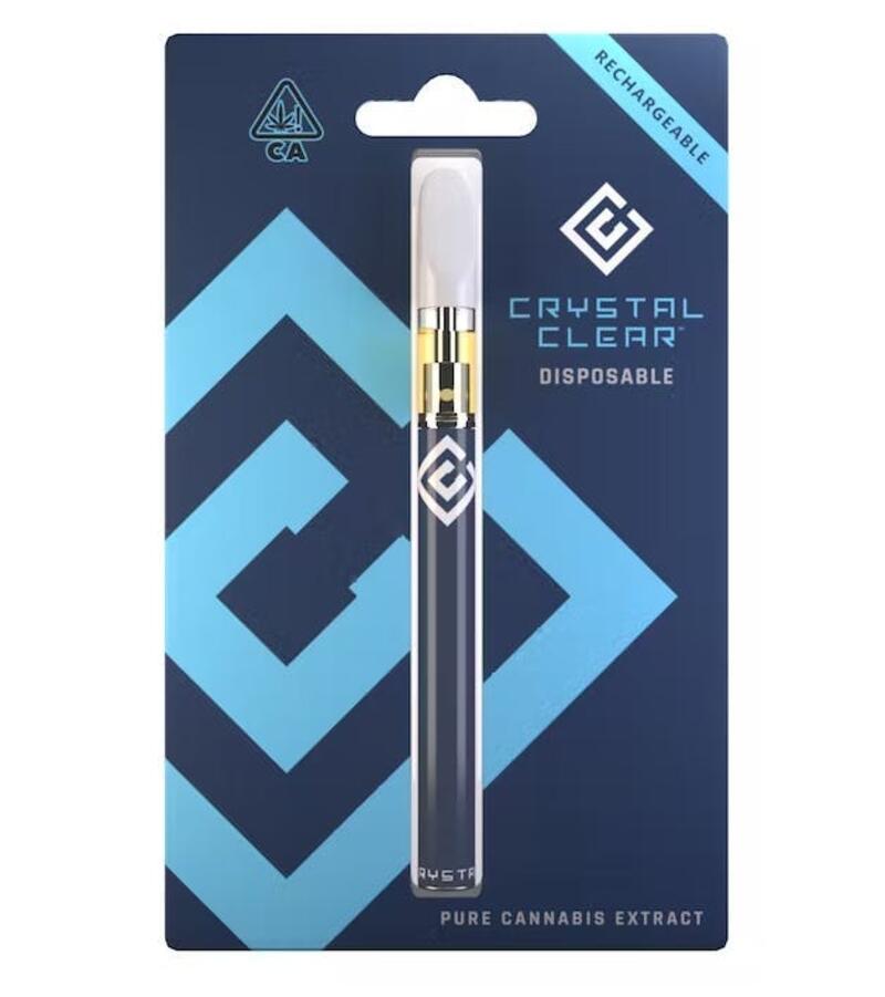Crystal Clear: 1g Disposable Vape Pen - Papaya Do-Si-Dos