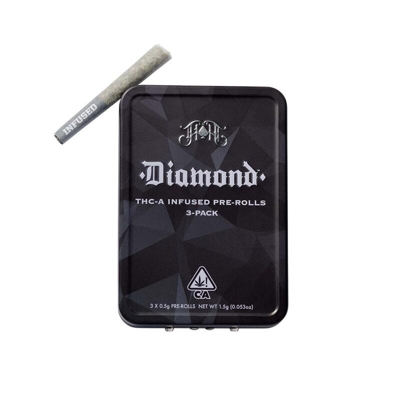 3-Pack Diamond Infused Pre-Roll: Blackberry Kush
