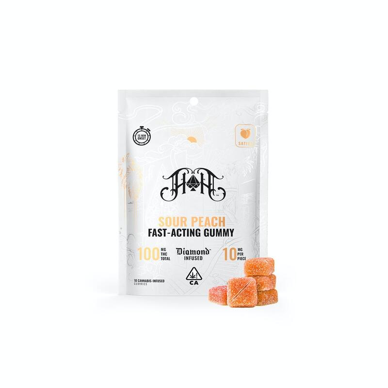 Fast-Acting Cannabis Infused Gummy - Sour Peach