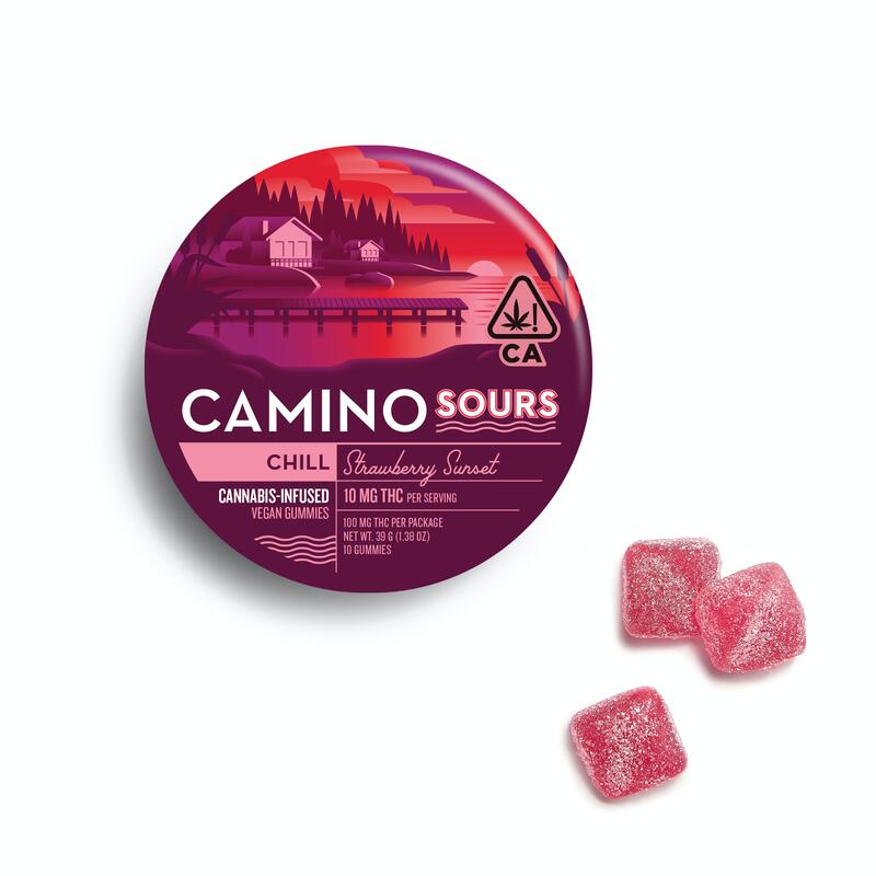 Camino Sours Strawberry Sunset 'Chill' Gummies