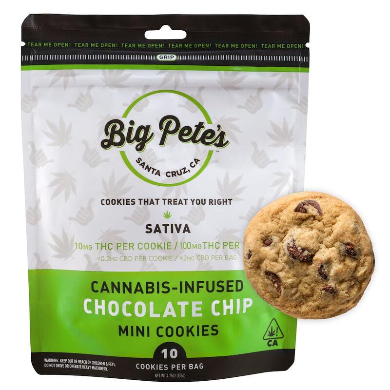 Chocolate Chip Cookies Sativa 100mg (10pk)