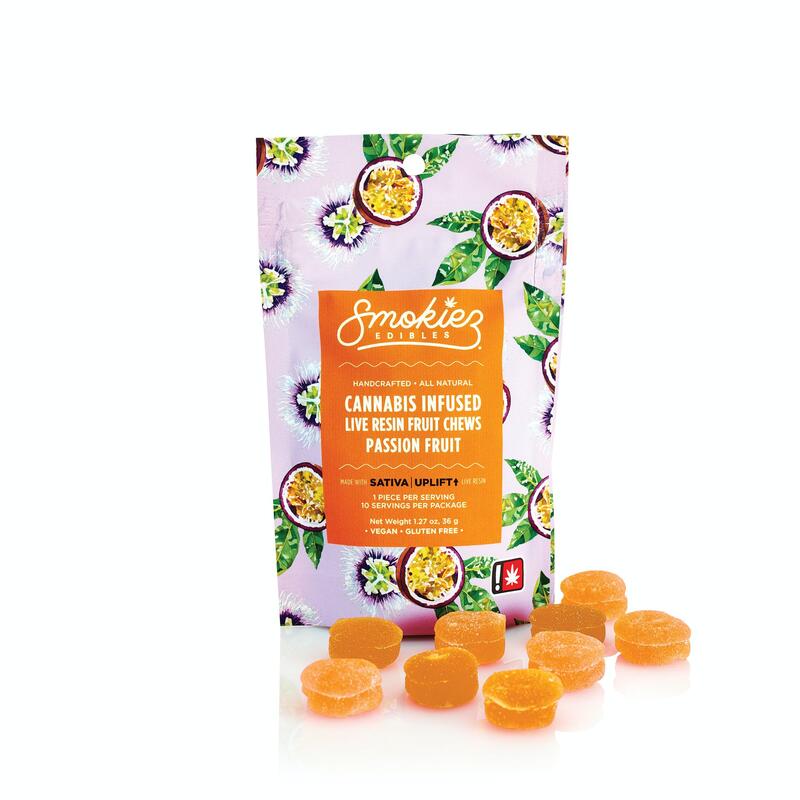 Passion Fruit Sativa 100mg Live Resin Fruit Chews - OR