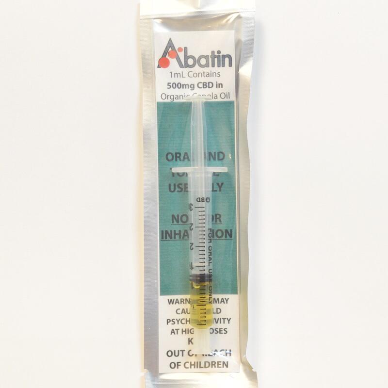 CBD Oil: Syringe (1mL/250mg)(SALE)