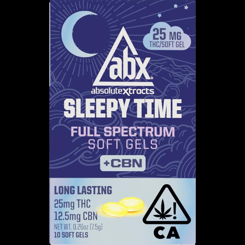 ABX - THC Sleepy Time Solventless +CBN Soft Gels 25mg (10 capsules)