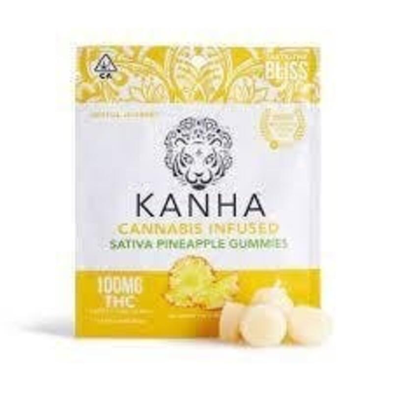 Kanha - Pineapple Gummies - 100mg