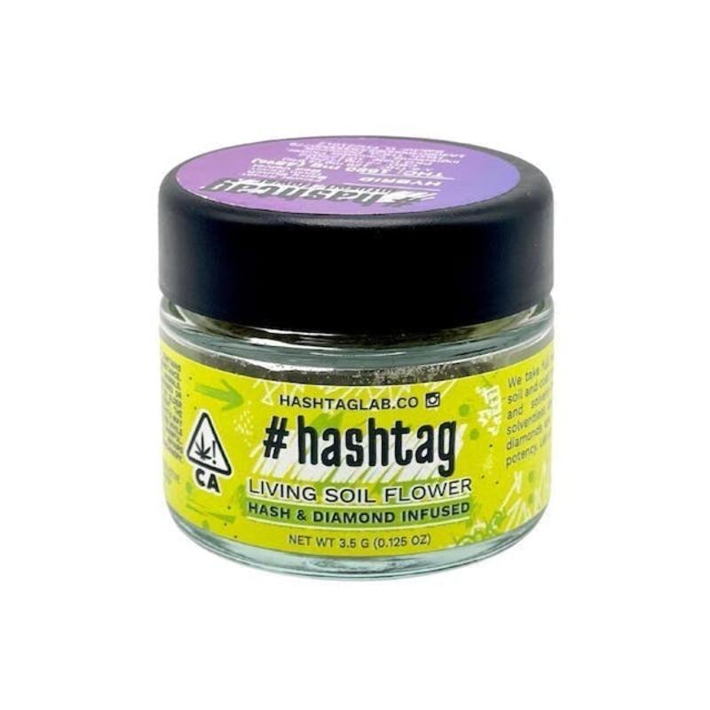 #Hashtag - Real OG Flower w/ Lemon Fire Hash - 3.5g - Eighth Infused Hybrid