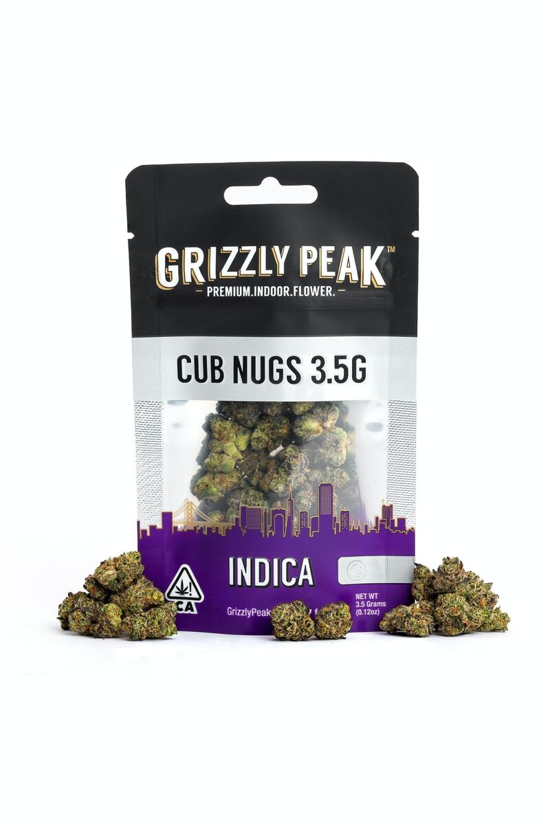 Grizzly Peak - Cub Nugs - 3.5G - Eighth Indica