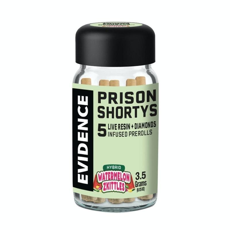 Evidence - Watermelon Zkittles Prison Shortys 5-Pack Infused Prerolls - 3.5g - .7g 5 Pack PRI Hy...