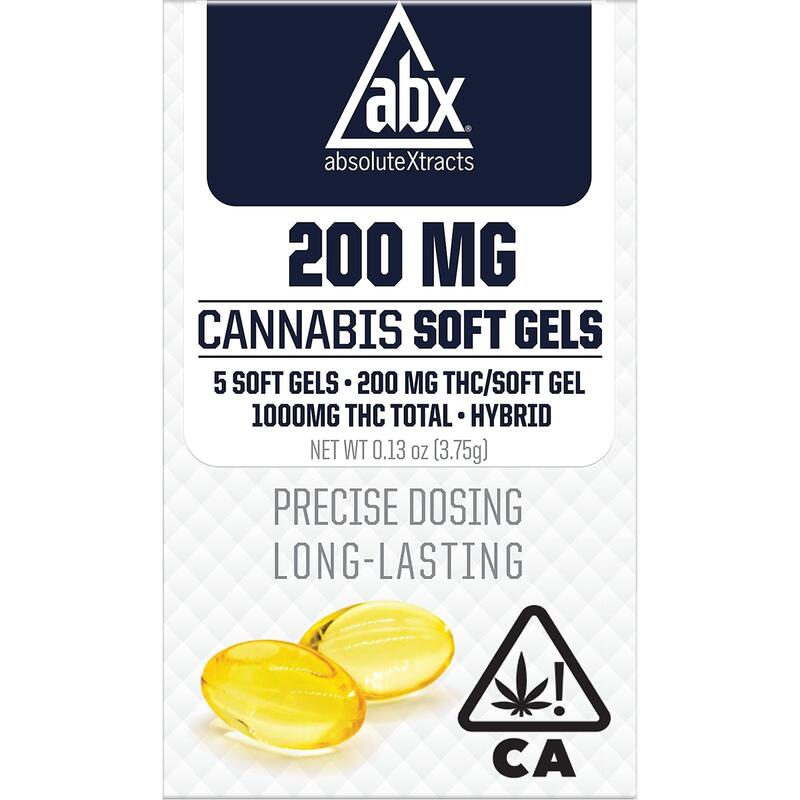 ABX - THC Soft Gels - 200mg (5 capsules)