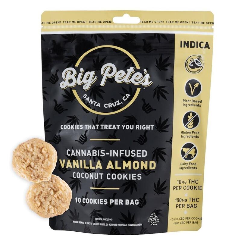Big Pete's - Vanilla Almond Coconut Indica - 100mg (10pk) - 10 Pack Indica