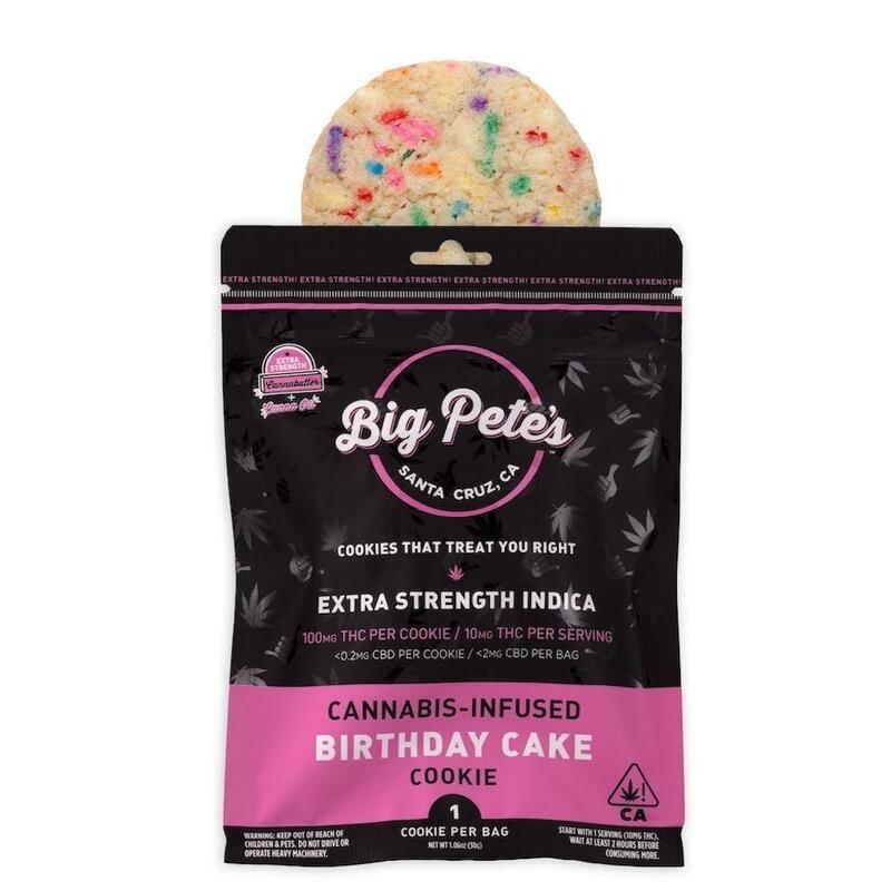 Big Pete's - Extra Strength Birthday Cake Indica - 100mg - 100mg Single Indica